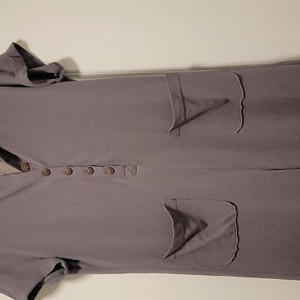 Listicle Button-Front Jumpsuit - Picture 2 of 3